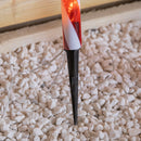 Set of 4 Large Light up Red & White Stripe Christmas Candy Cane Garden Stakes with LEDs