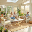 Outsunny Rattan Garden Furniture Set, Outdoor Furniture Conversation Set