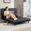 HOMCOM Click Clack Sofa Bed, 2 Seater Bed Settee for Living Room