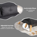 HOMCOM Click Clack Sofa Bed, 2 Seater Bed Settee for Living Room