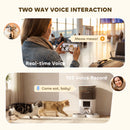 PawHut Smart Cat Feeder With HD Camera, 5G WiFi & Voice Recorder 6L