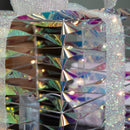 30cm Set of 3 Battery Operated Light up Star Shimmer Christmas Parcels with 90 Warm White LEDs