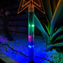 Set of 8 Battery Operated LED Multi Coloured Star Path Lights Christmas Decoration with Timer
