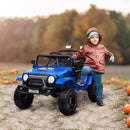 AIYAPLAY Kids Ride On Car, 12V Electric Truck W/ Suspension - Blue/Green/Pink/White