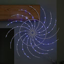 50cm Light Up Christmas Catherine Wheel With 96 Blue And White LEDs