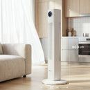 HOMCOM 28dB Tower Fan For Bedroom, 26 Ft/s Velocity Standing Fan, White