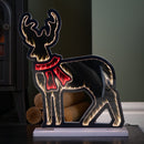 40cm Light up Reindeer Christmas Infinity Light with Red and Warm White LEDs