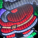 60cm Light up Standing Santa with Tree Christmas Infinity Light with Multi-Coloured LEDs