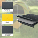 Outsunny Self-Inflating Single Sleeping Pad Air Bed With Carry Bag - Grey/Khaki