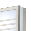 Alderley  Square Wall Lamp with 1 Light - Stainless Steel