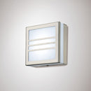 Alderley  Square Wall Lamp with 1 Light - Stainless Steel