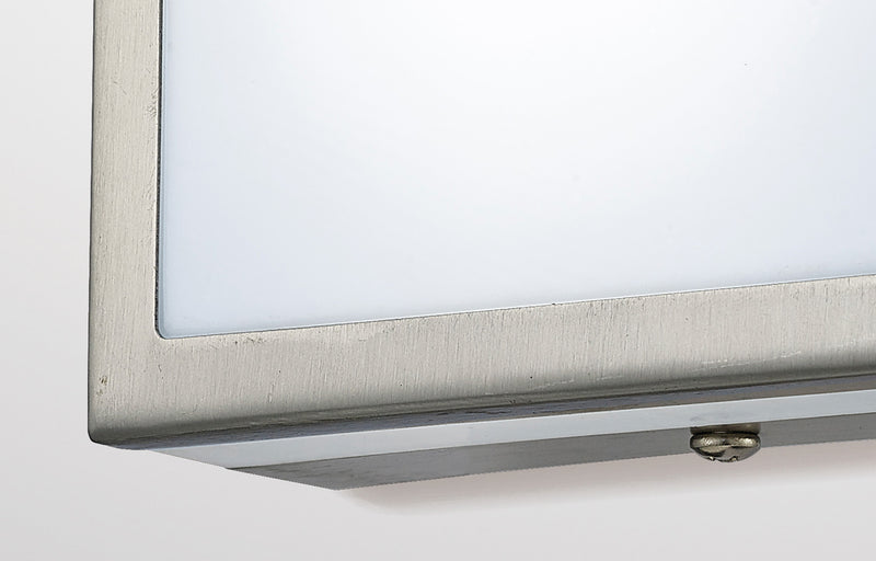 Alderley Louvre Wall Lamp with 1 Light Stainless Steel