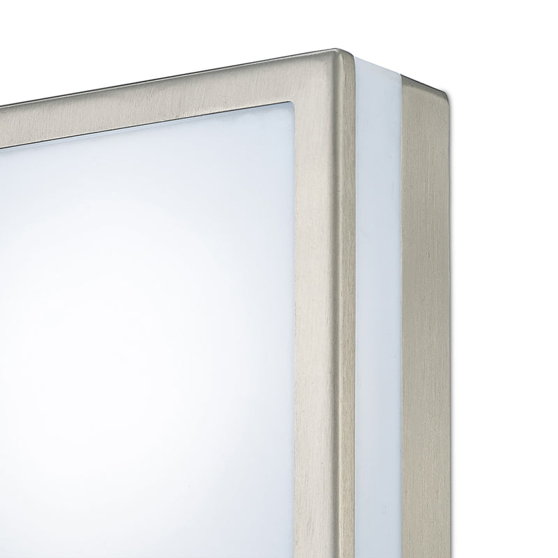 Alderley Louvre Wall Lamp with 1 Light Stainless Steel