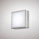 Alderley Louvre Wall Lamp with 1 Light Stainless Steel