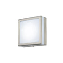 Alderley Louvre Wall Lamp with 1 Light Stainless Steel