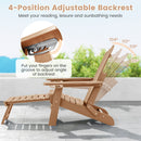 All-Weather Adirondack Lounge Patio Chair