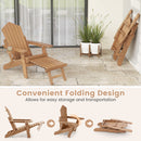 All-Weather Adirondack Lounge Patio Chair