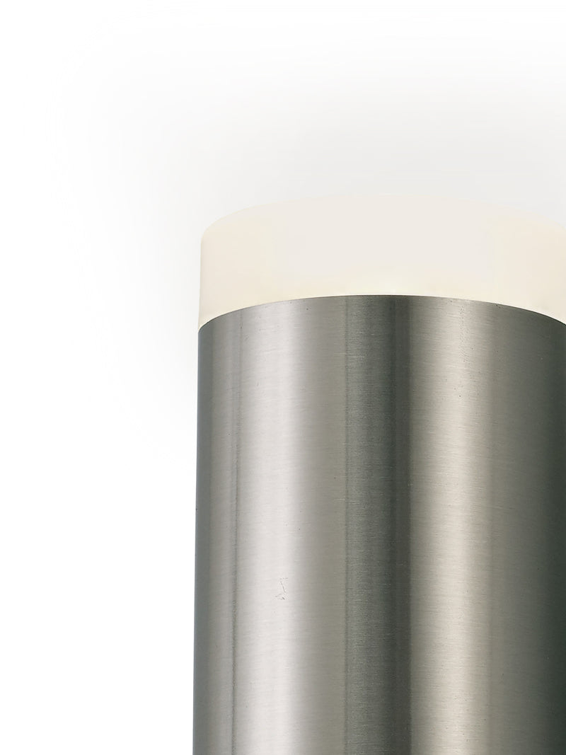 Alnwick Wall Light with 2 Lights - Stainless Steel