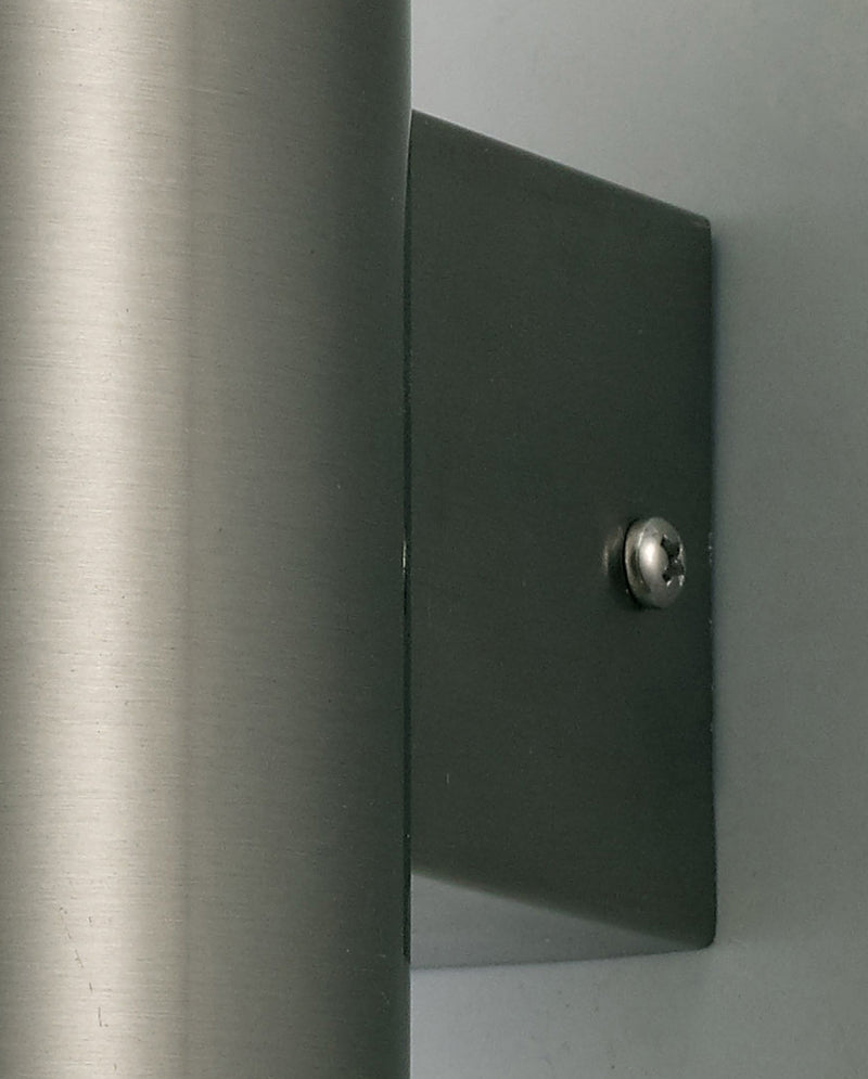 Alnwick Wall Light with 2 Lights - Stainless Steel