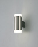 Alnwick Wall Light with 2 Lights - Stainless Steel