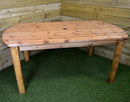 Hand Made 6 Seater Rustic Wooden Garden Furniture Table And Bench/Chairs Set