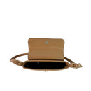 Amanda Faux Leather Shoulder Bag -Tan