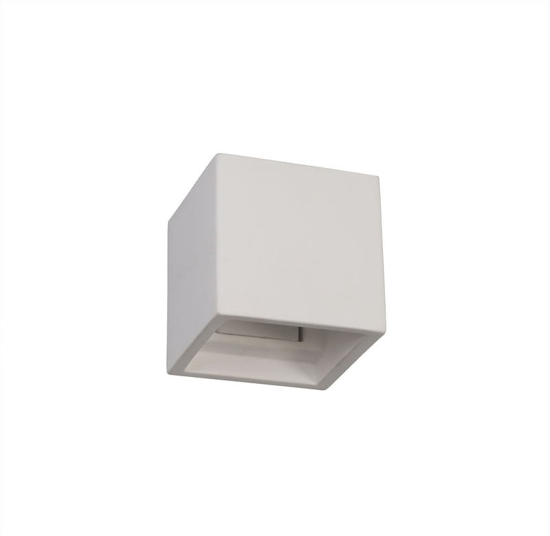 Ambleside Square Wall Lamp  with 1 Light -  White Paintable