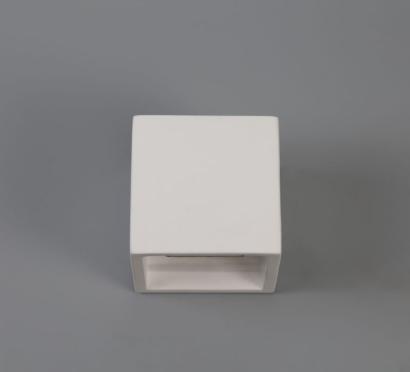 Ambleside Square Wall Lamp  with 1 Light -  White Paintable