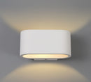 Ambleside Oval Wall Lamp 1 Light White Paintable