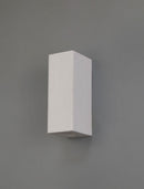 Ambleside Rectangular Wall Lamp 2 Light White Paintable
