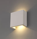 Ambleside Square Wall Light with 1 Light - White Paintable