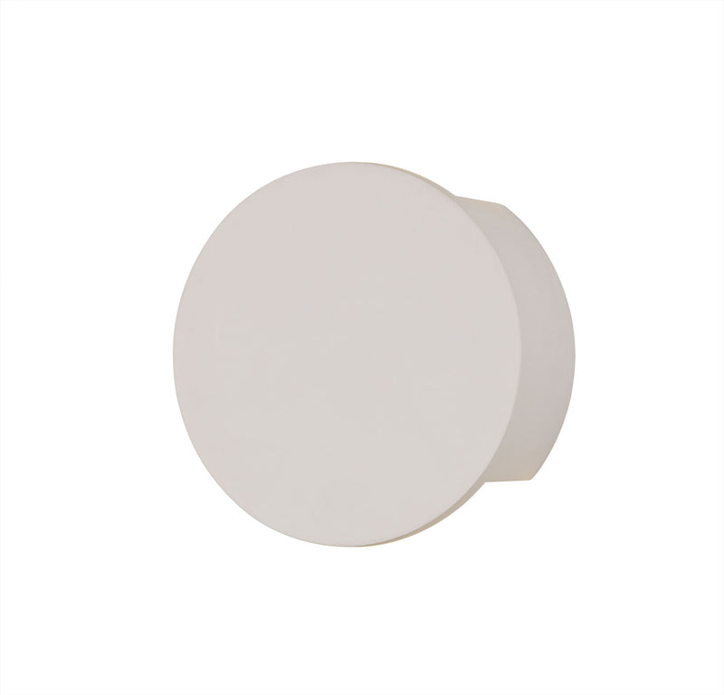 Ambleside Round Wall Lamp with 1 Light -White Paintable