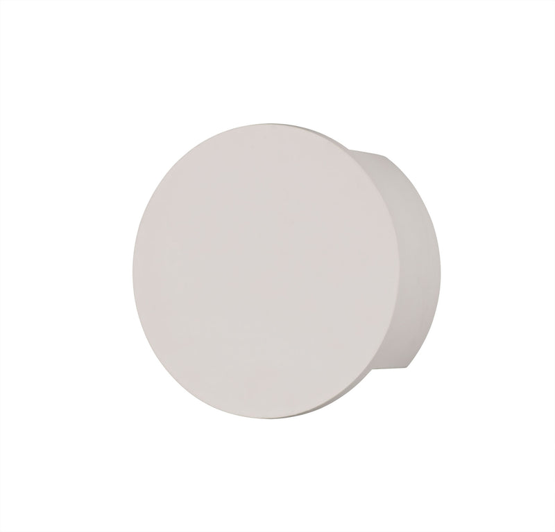 Ambleside Round Wall Lamp with 1 Light -White Paintable