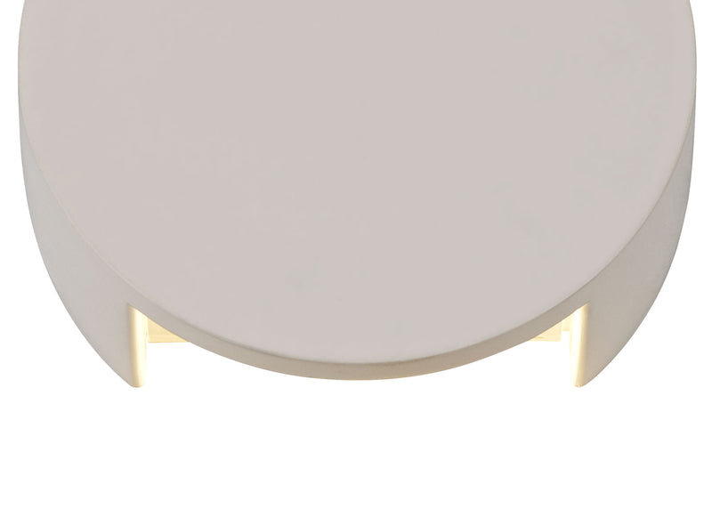 Ambleside Round Wall Lamp with 1 Light -White Paintable