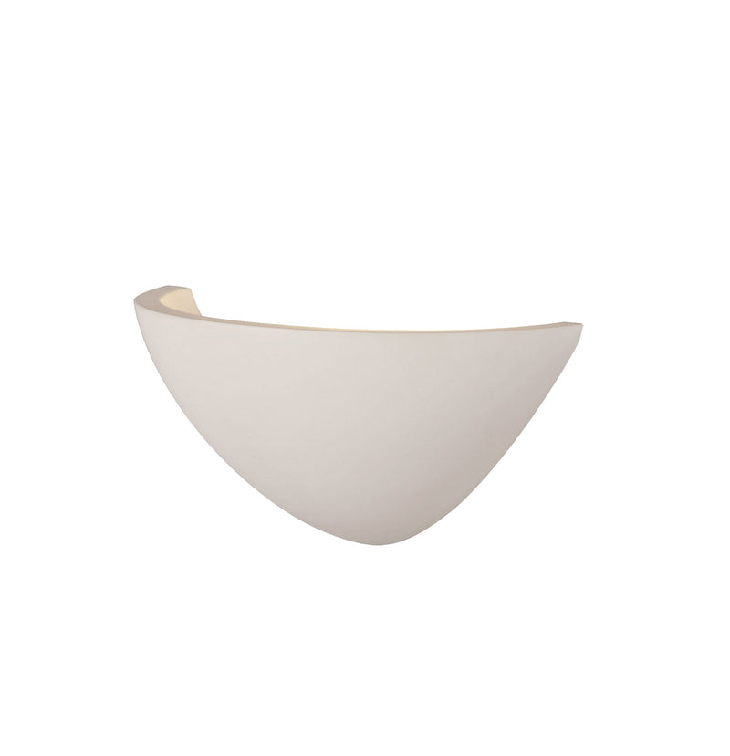 Ambleside Sphere Wall Light with 1 Light -  White Paintable