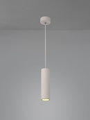 Ambleside  Pendant with  1 Light White Paintable - Polished Chrome