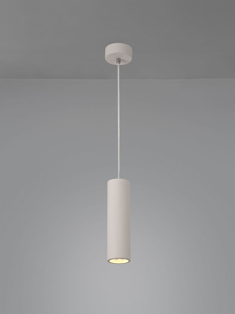 Ambleside  Pendant with  1 Light White Paintable - Polished Chrome