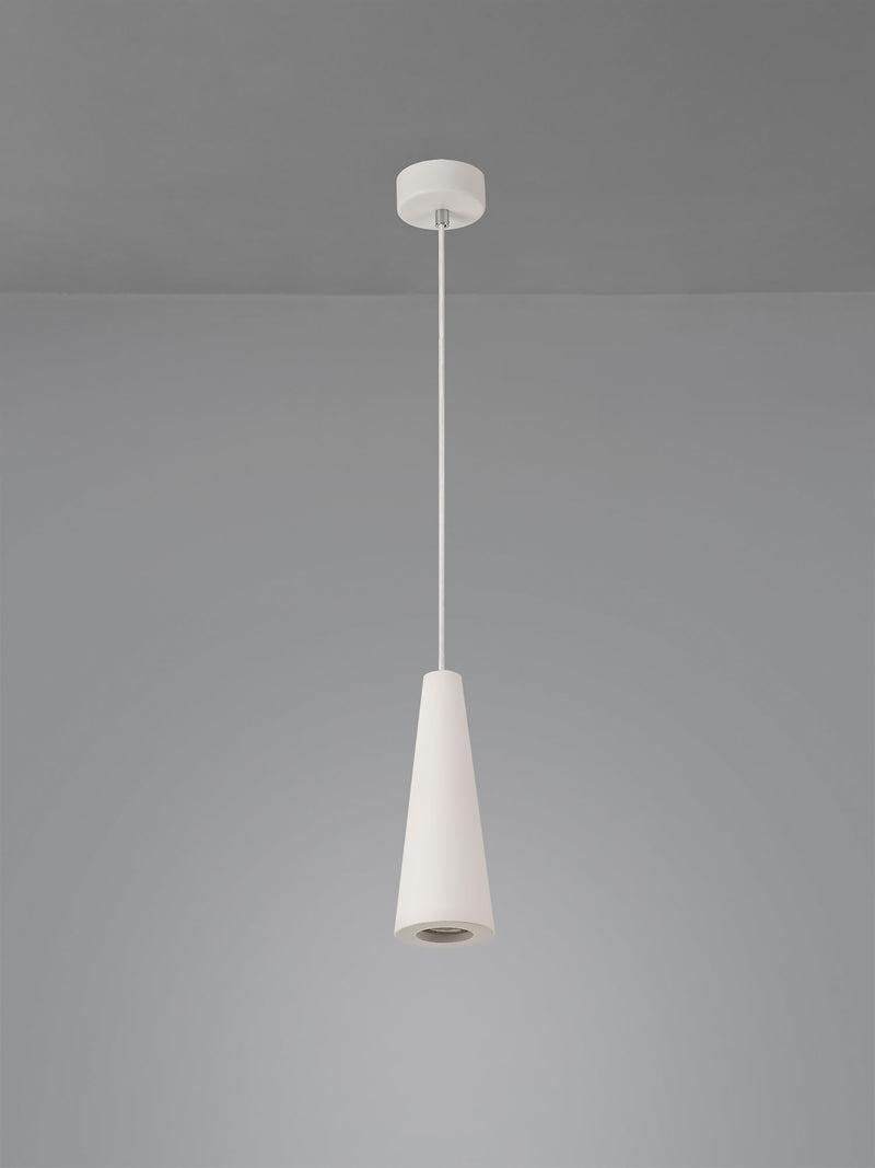 Ambleside  Pendant with 1 Light White Paintable - Polished Chrome
