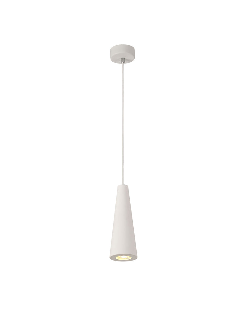 Ambleside  Pendant with 1 Light White Paintable - Polished Chrome