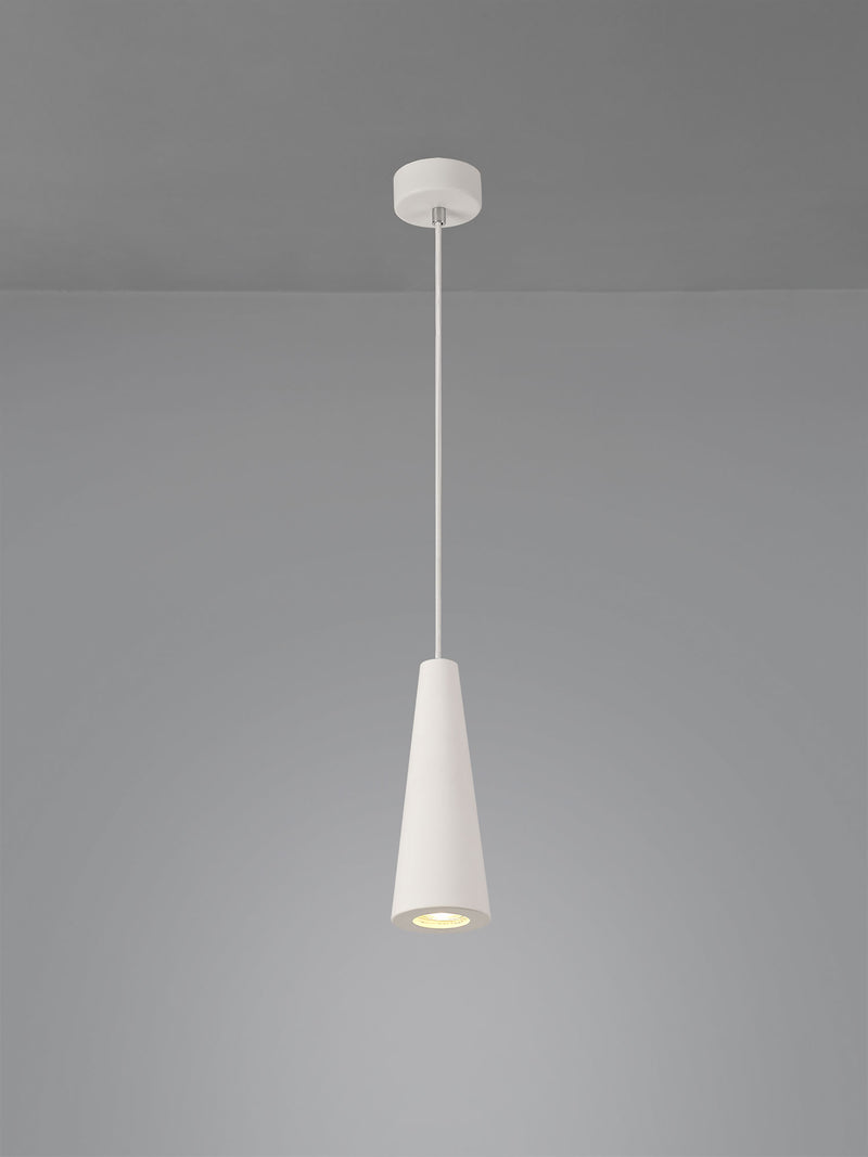Ambleside  Pendant with 1 Light White Paintable - Polished Chrome