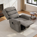 HOMCOM Power Lift Recliner Chair For Elderly With Remote Control, Dark Grey