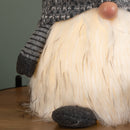 50cm Battery Operated Christmas Sitting Gonk Decoration in Dark Grey