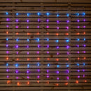 1.2 X 1.2m Light Up Christmas Star Curtain Lights With 108 Rainbow LEDs