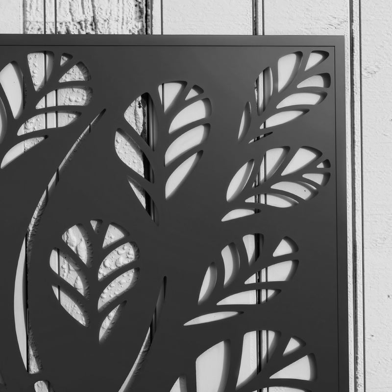 Outsunny Metal Raised Garden Bed with Trellis, Outdoor Elevated Planter Box