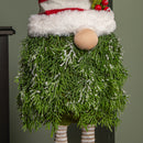 76cm Red and White Christmas Tree Standing Gonk with Striped Hat and Extendable Legs