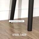 HOMCOM End of Bed Bench with Thick Padding and Steel Legs for Entryway