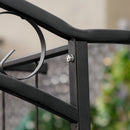Outsunny 211cm Height Metal Garden Arch Arbor for Wedding Decor