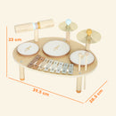 AIYAPLAY Baby Drum Kit, Wooden Kids Musical Instruments, Gift for Birthday