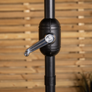 Samuel Alexander 2.7m Havana Garden Patio Parasol with Crank Handle in Black