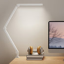 HOMCOM Desk Lamp With Adjustable Swing Arm, Dimmable LED Desk Light, White